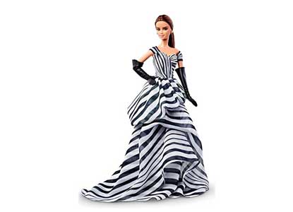 Black and White Collection Chiffon Ball Gown Barbie Doll - Platinum Label