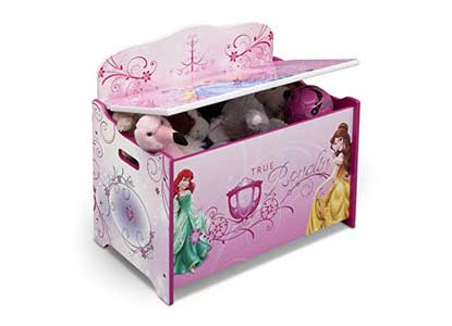 Delta Children Deluxe Toy Box, Disney Princess
