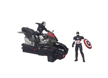Marvel Avengers Age of Ultron Captain America and Marvel’s War Machine 2.5 Inch Figures with Blast Cycle