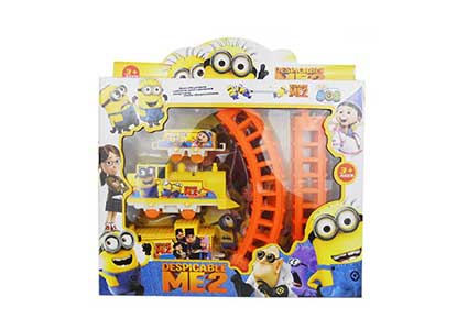 Minions Toy Figures Electric Train Track