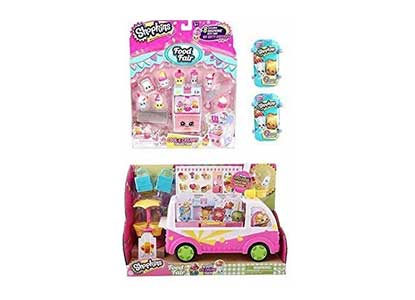 Shopkins Scoops Ice Cream Truck, Cool and Creamy Deluxe Playset, and 2 Baskets
