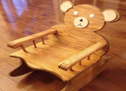 Toddlers Bear Rocking Chair