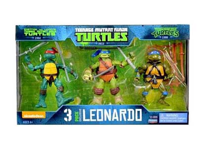 Ninja Turtles 3 Pack Exclusive Leo Figures