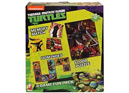 Ninja Turtles 3 in 1 Activity Game Box