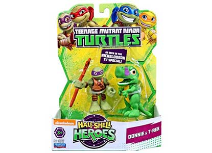 Ninja Turtles Donatello and T-Rex Figures