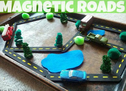 Magnetic Roads Busy Bag