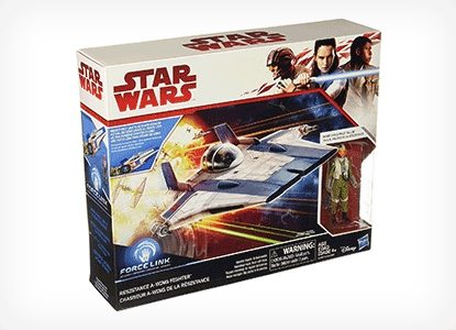 Force Resistance A-Wing Fighter and Resistance Pilot Tallie Figure