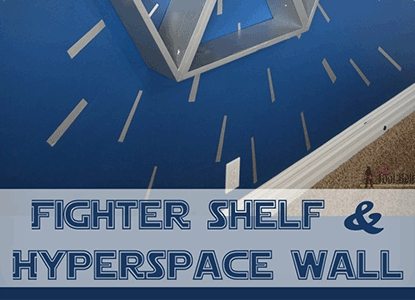 Star Wars Shelf And Hyperspace Wall