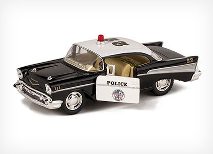 1957 Bel Air Police Car Toy with Pull Back Action
