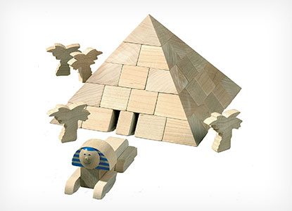 HABA Pyramid Wooden Architectural Building Blocks