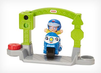 Fisher-Price Little People Vehicle Police Motorcycle