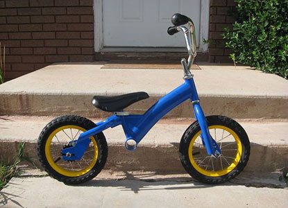 Toddler Balance Bike From Used Child's Bike