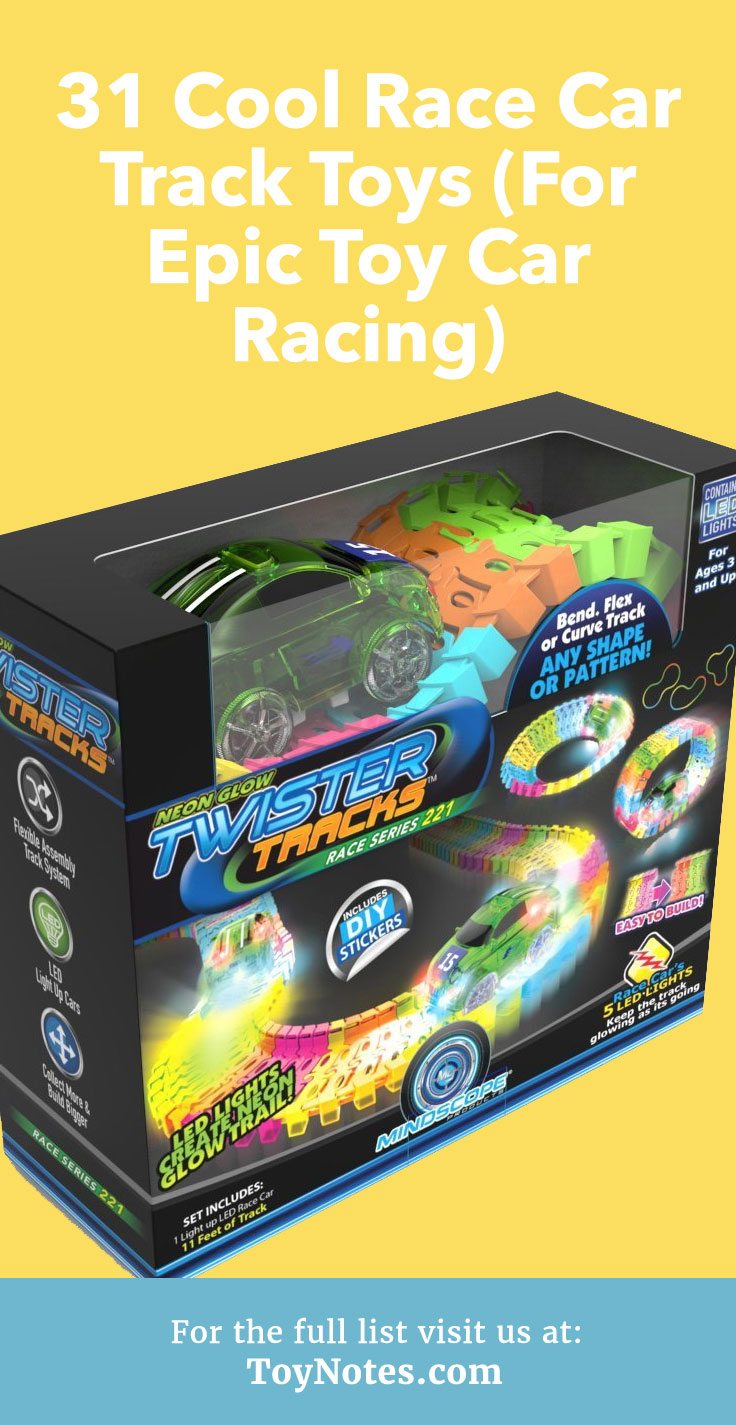 Give the very best in high-speed, action packed fun for any level of experience with these awesome race car track toys.