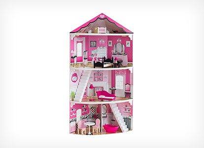 KidKraft Think Pink Corner Doll House Playset