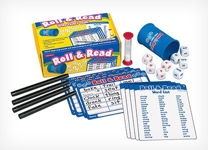 Lakeshore Roll & Read Word Family Game