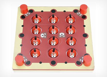 7TECH Interactive Memory Matching Wooden Game