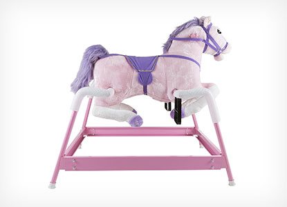 rocking horse with springs for toddler