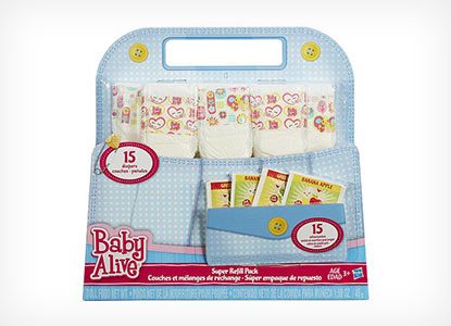 Baby Alive Doll Food & Diapers Super Pack Bundle