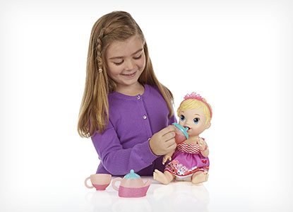 Baby Alive Lil' Sips Baby Has a Tea Party Doll