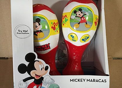 Disney Mickey Mouse Sing Along Battery Operated Maracas