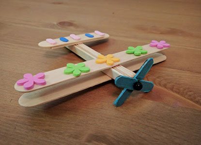 Diy Popscicle Stick Airplanes