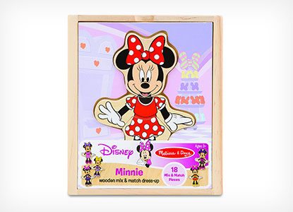 Melissa & Doug Minnie Mouse Mix and Match Dress-Up Play Set
