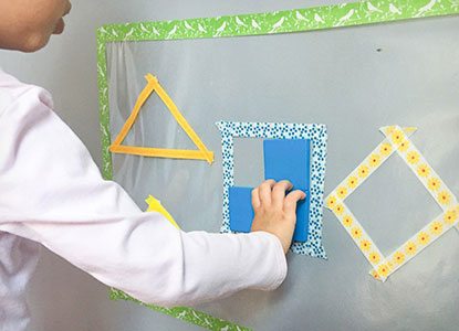 Shape Sticky Wall Puzzles