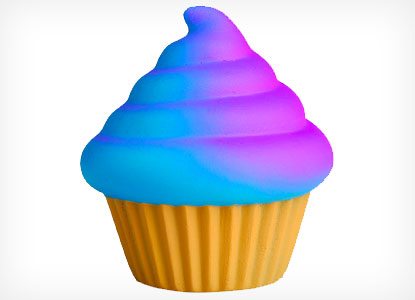 Soft'n Slo Purple & Blue Cupcake Squishy