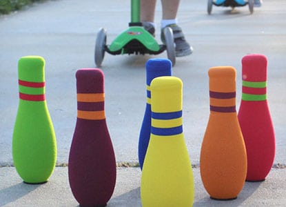 Diy Scooter Bowling Activity