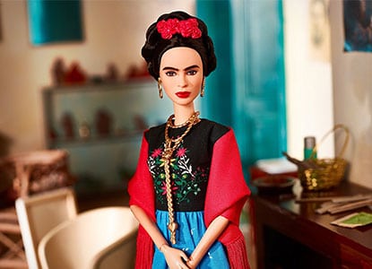Barbie Inspiring Women Frida Kahlo Doll