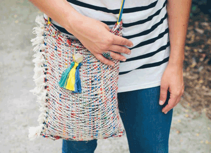 Diy Crossbody Tote From a Placemat
