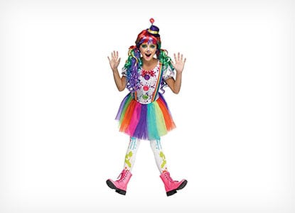Crazy Color Clown Costume