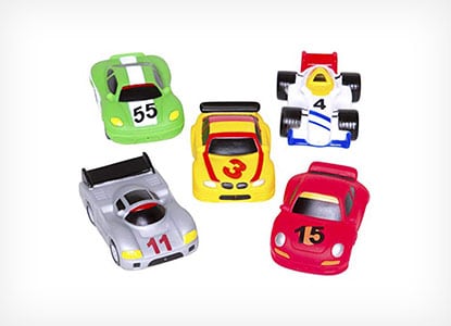 Elegant Baby Bath Time Race Car Party Squirters