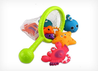 Fishing Floating Squirts Toy and Scoop With Organizer