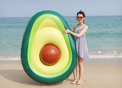 LetsFunny Avocado Inflatable Giant Float