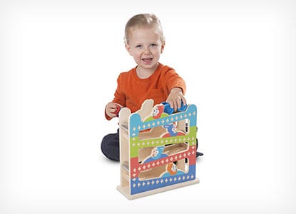 Melissa & Doug First Play Roll & Ring Ramp Tower