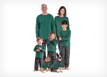 PajamaGram Plaid Flannel Matching Family Pajamas