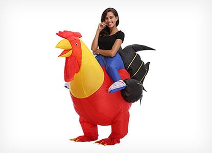 Rooster Inflatable Blowup Costume