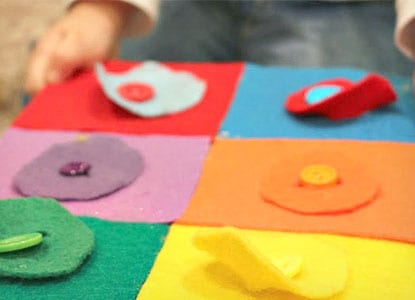 Color Matching Buttoning Activity