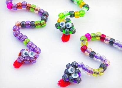 Pipe Cleaner Beaded Snakes